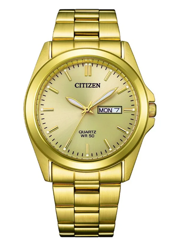 Đồng Hồ Nam Citizen Dây Thép Không Gỉ BF0583-59P - Mặt Vàng (39.4mm)