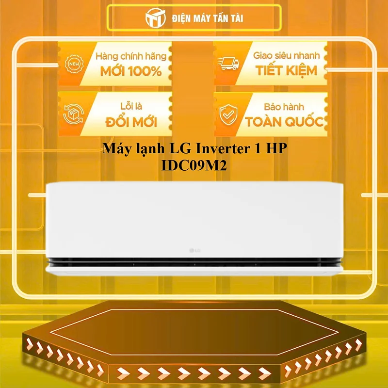 Máy lạnh LG Inverter 1 HP IDC09M2 - HÀNG CHÍNH HÃNG - CHỈ GIAO HCM