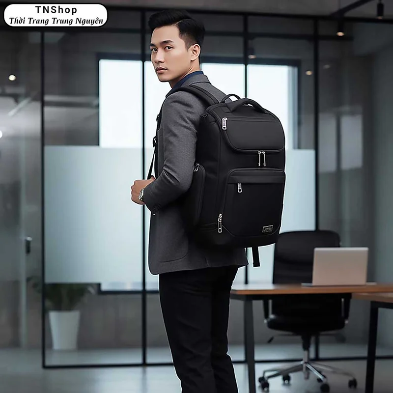 Balo Laptop 15.6 Inch Xbags Prime X - Balo Doanh Nhân Cao Cấp, Balo Công Sở Nam Nữ, Nhiều Ngăn Tiện Lợi, Vải Chống Nước