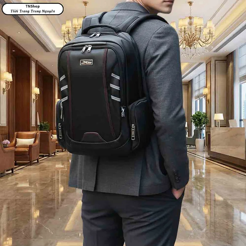 Balo Nam Cao Cấp Xbags Dark Eagle XB2008 - Balo Laptop Chống Nước, Nhiều Ngăn Tiện Lợi, Thiết Kế Thời Trang Bền Bỉ, Đựng Laptop 15.6 Inch