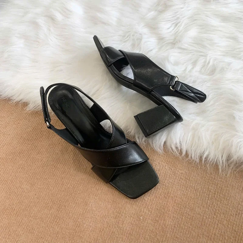 Giày Sandal 2 Quai Chéo 6.5P PABNO PN20026