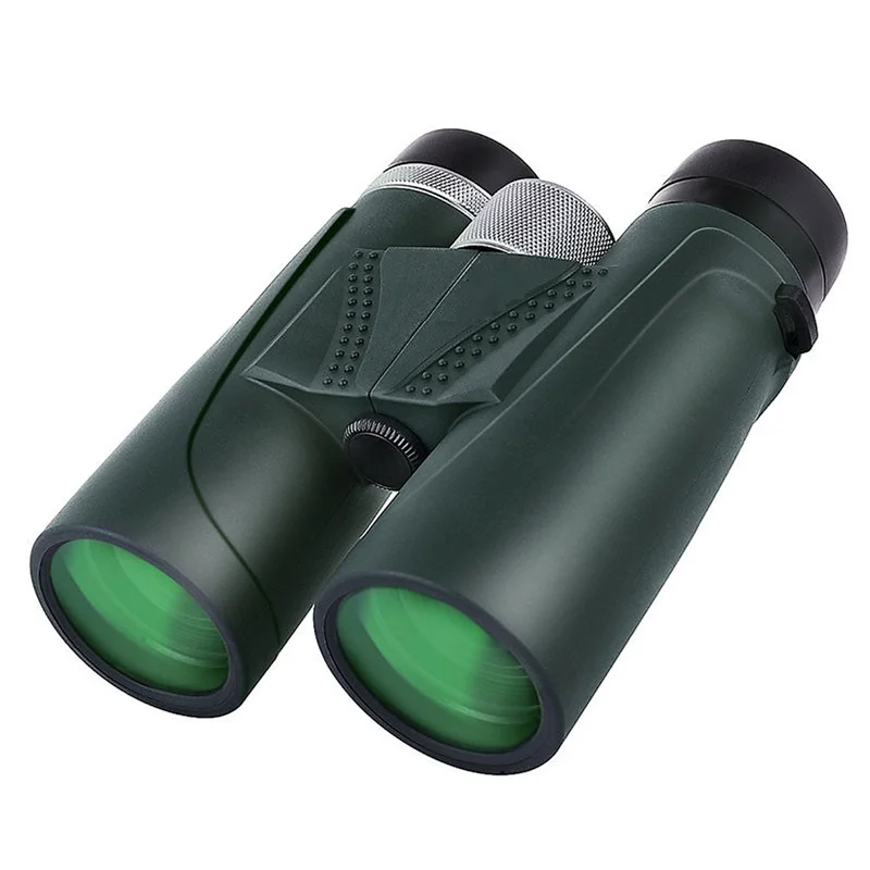 Ống nhòm siêu nét gấp gọn Terino BR-1242HD (12x42mm, lăng kính BAK4, chống nước, màu xanh lá) dùng cho tham quan, ngắm cảnh) - Hàng chính hãng