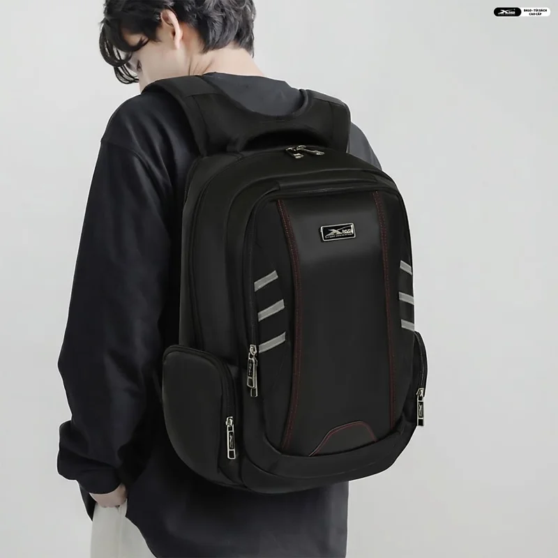 Balo Nam Cao Cấp Nhiều Ngăn Đựng Laptop 15.6 Inch Xbags DarkEagle XB2008 Màu Đen, Dung Tích Lớn, Chống Nước, Sang Trọng Mạnh Mẽ Hiện Đại!