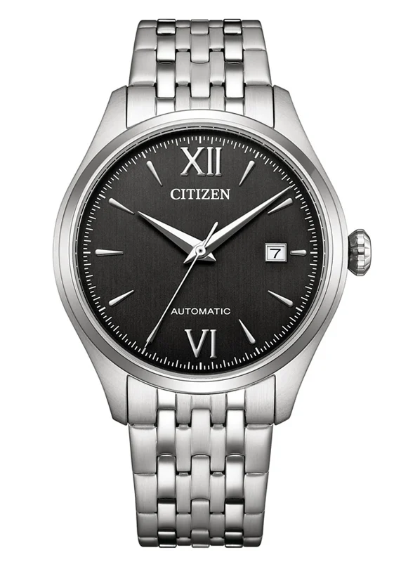 Đồng Hồ Nam Citizen Automatic Dây Kim Loại NJ0240-55E - Mặt Đen (40mm)