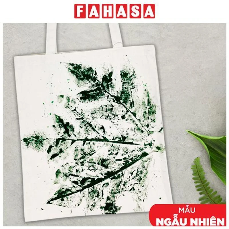 Túi Tote Đủ Đầy In Lá Tươi - Size M - Saigon ZeroWaste (Họa Tiết Lá Ngẫu Nhiên)