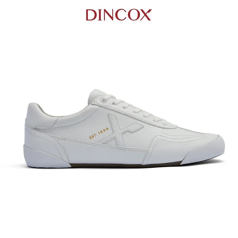 Giày Sneaker Da Nam Nữ Dincox DC47 WHITE Shoes Đế Bằng, Bền Và Nhẹ Hơn- Da Dincox Thời Thượng