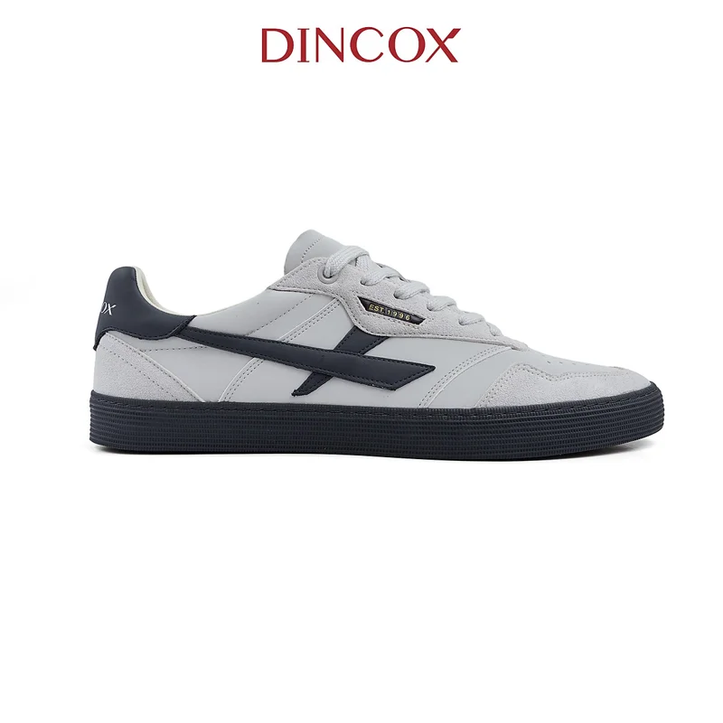 [NEW ARRIVAL] Giày Sneaker Nam Nữ DC48 SMOKE DRIFT Dincox Shoes Đế Bằng - Da phối Suede Cao Cấp