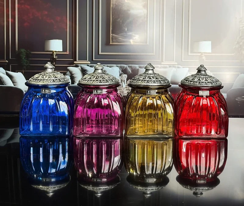 Set 4 hũ đựng mứt - bánh kẹo IRRIS J-01 hàng chính hãng