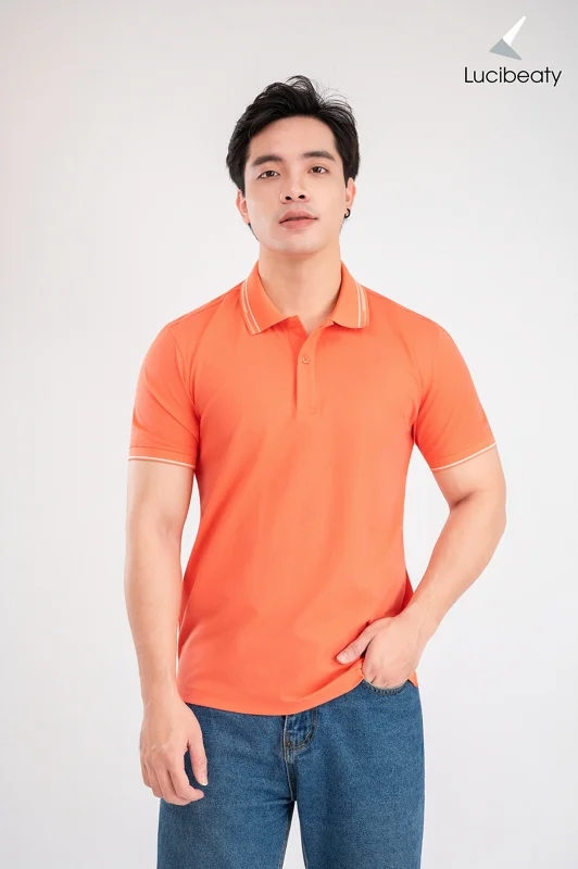 Áo polo nam cao cấp vải Coolmax nhẹ, co giãn tốt, thoáng mát POLO-023
