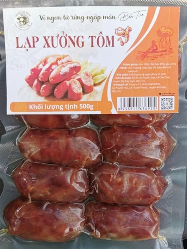 Lạp xưởng tôm Người giữ rừng 500g