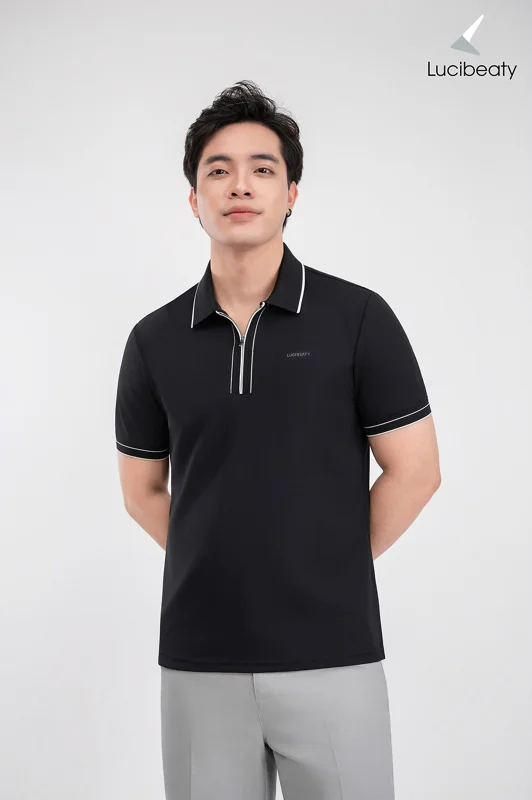 Áo polo nam cao cấp vải Coolmax nhẹ, co giãn tốt, thoáng mát POLO-030