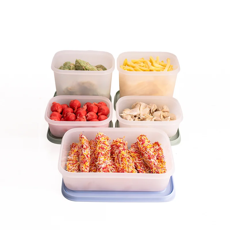 Bộ 5 Hộp Đựng Thực Phẩm Tupperware Freezable Trữ Đông 1.1L 1L 450ml