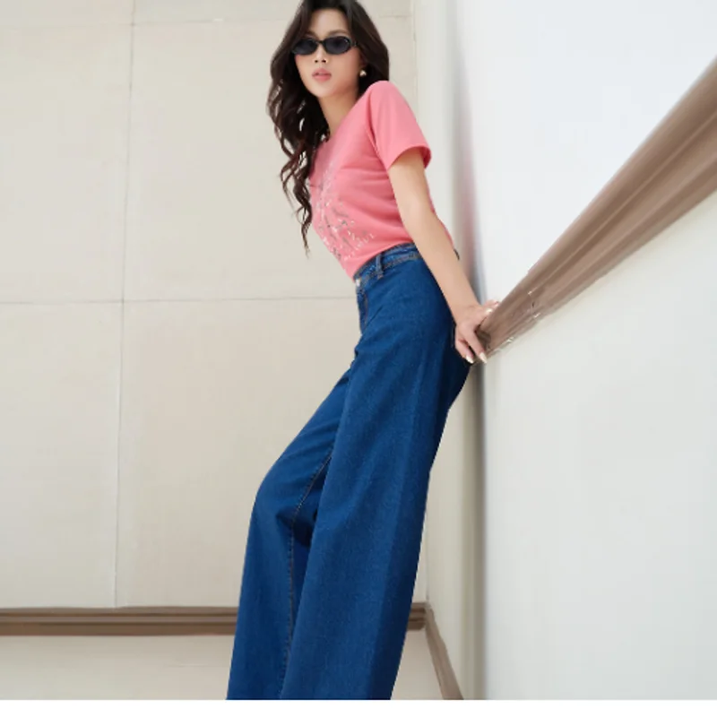 Quần Jean Nữ Ninomaxx Form Wide-Leg RAWCORE DENIM Chất Vải Dày Cứng Giữ Form Tốt 2601002