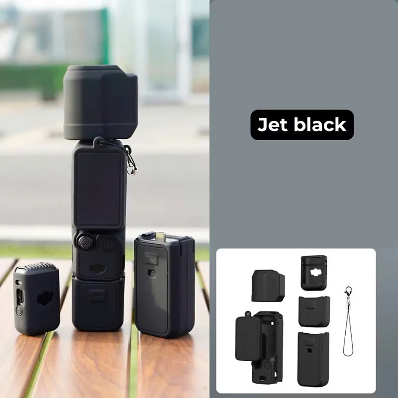 Ốp silicon bảo vệ DJI Osmo Pocket 3 4 4P combo Tay Cầm Máy Ảnh Gimbal Vỏ Chống Trầy Xước Vỏ Bảo Vệ Mềm Nắp ống kính - HÀNG CHÍNH HÃNG