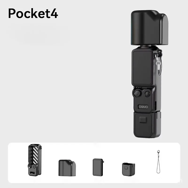 Ốp silicon bảo vệ DJI Osmo Pocket 3 4 4P combo Tay Cầm Máy Ảnh Gimbal Vỏ Chống Trầy Xước Vỏ Bảo Vệ Mềm Nắp ống kính - HÀNG CHÍNH HÃNG