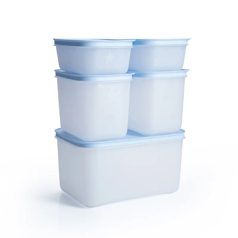 [TUP80 thẻ cào] Bộ 5 hộp Tupperware trữ đông Gen II 450ml, 1.1L, 2.5L