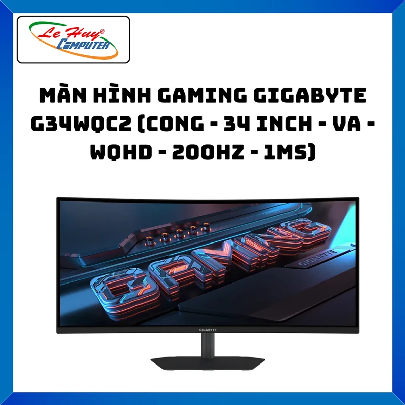 Màn Hình Gaming GIGABYTE G34WQC2 (Cong - 34 inch - VA - WQHD - 200Hz - 1ms) - Hàng Chính Hãng