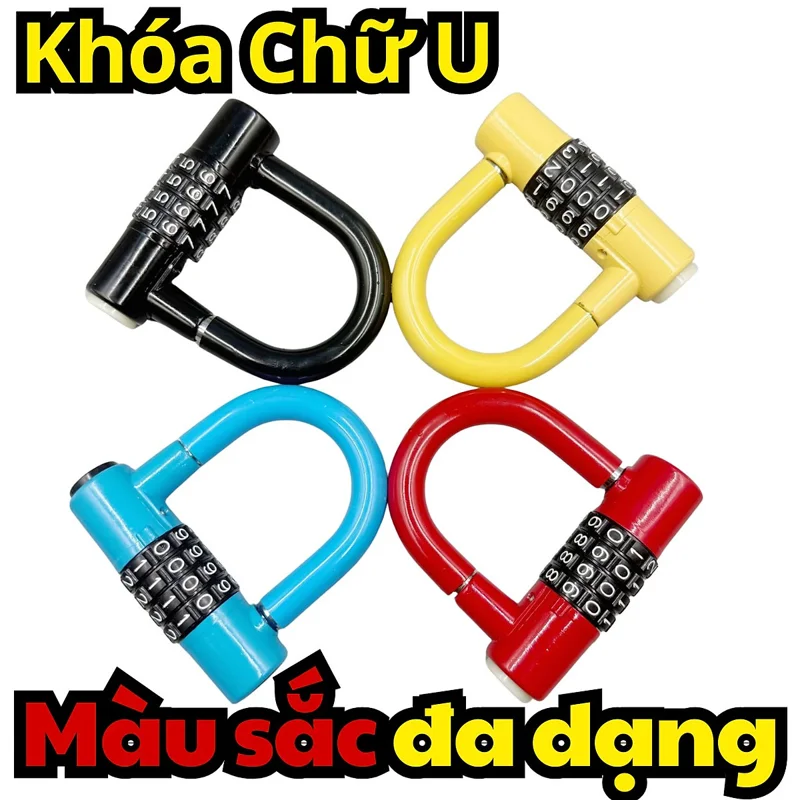 Khóa Mã Số Chữ U Mini 4 Số Chống Trộm – Thay Đổi Mật Khẩu Linh Hoạt, Chống Cắt, Chống Cạy Hiệu Quả D Danido