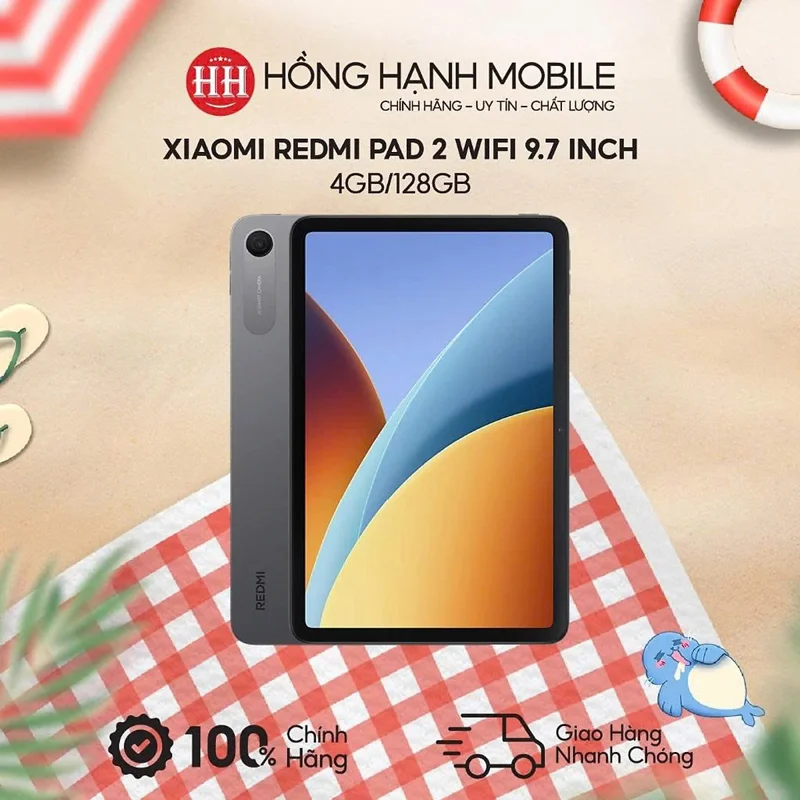 Máy Tính Bảng Xiaomi Redmi Pad 2 Wifi 4GB/128GB Bản 9.7 Inches - Hàng Chính Hãng