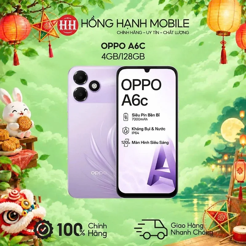 Điện Thoại Oppo A6c 4GB/128GB - Hàng Chính Hãng