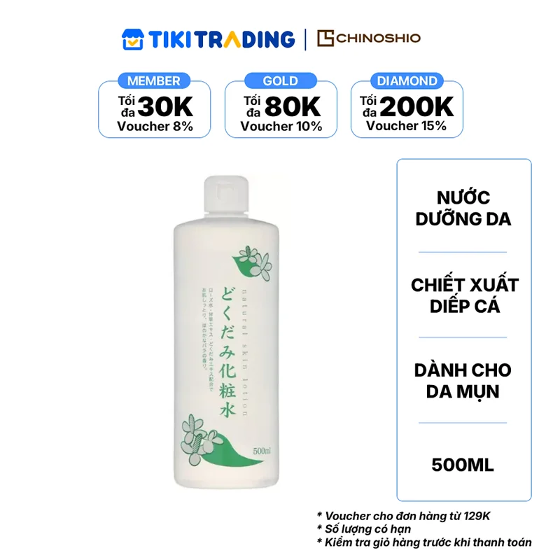 Nước dưỡng da chiết xuất diếp cá CHINOSHIO (500ml/chai)