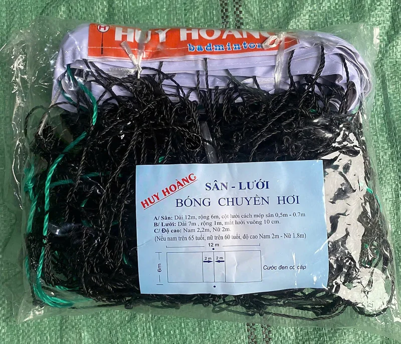 Lưới bóng chuyền hơi có cáp 1 viền