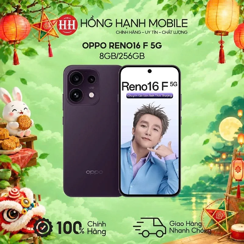 Điện Thoại Oppo Reno16 F 5G 8GB/256GB - Hàng Chính Hãng
