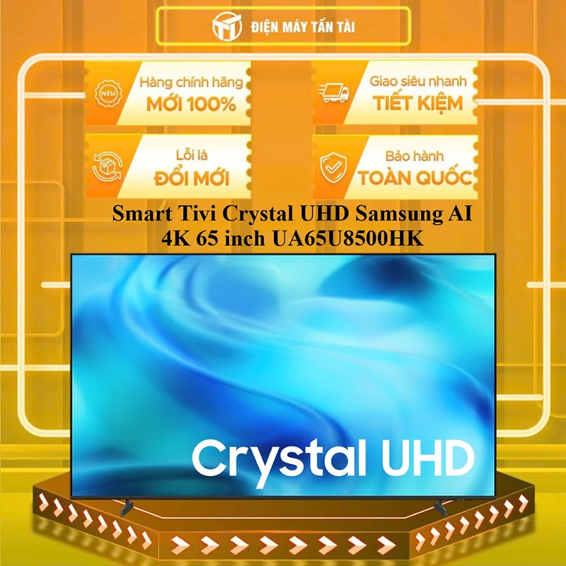 UA65U8500HK - Smart Tivi Crystal UHD Samsung AI 4K 65 inch UA65U8500HK RA MẮT 2026 - HÀNG CHÍNH HÃNG - GIAO HCM