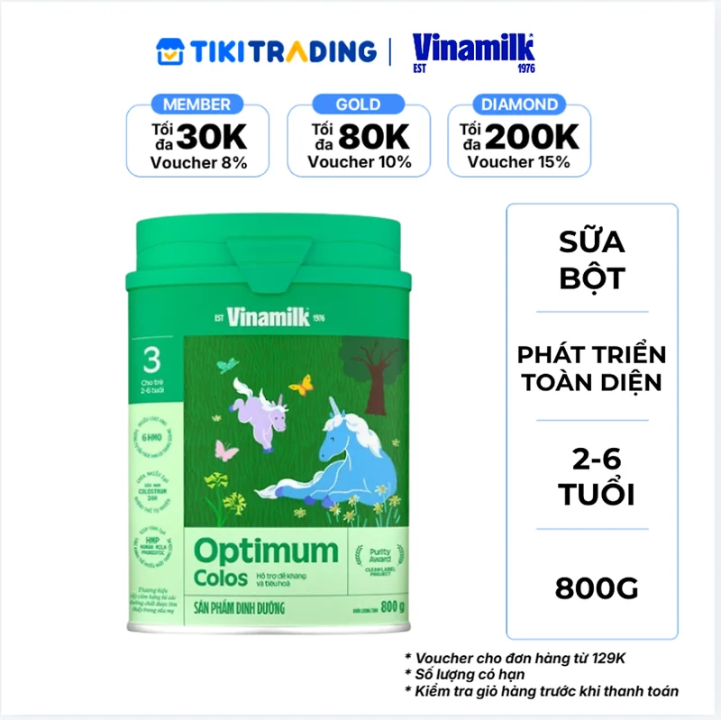 Sữa bột Optimum Colos 3 - Hộp thiếc 800g