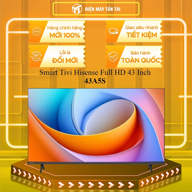 Smart Tivi Hisense Full HD 43 Inch 43A5S - HÀNG CHÍNH HÃNG - CHỈ GIAO HCM