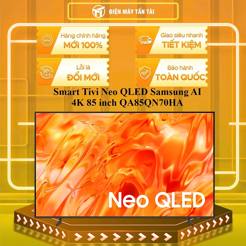 Smart Tivi Neo QLED Samsung AI 4K 85 inch QA85QN70HA - HÀNG CHÍNH HÃNG - CHỈ GIAO HCM