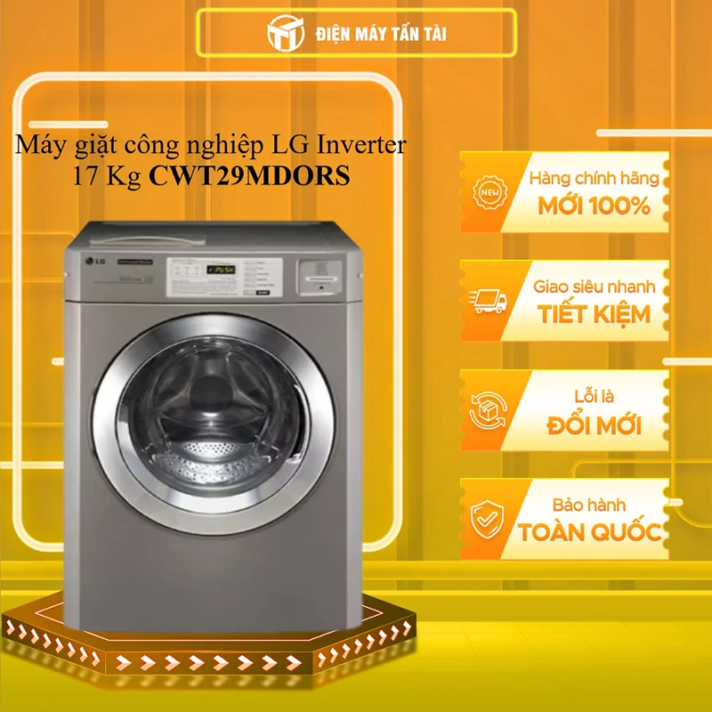 CWT29MDORS - Máy giặt công nghiệp LG Inverter 17 Kg CWT29MDORS - HÀNG CHÍNH HÃNG - GIAO HCM