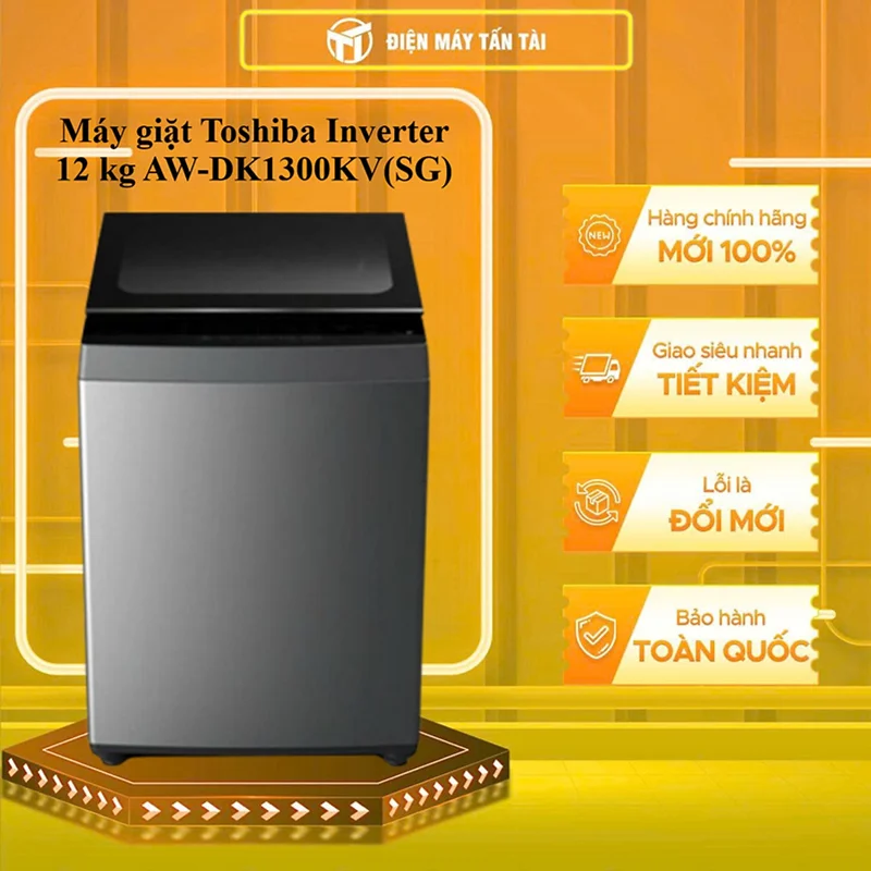 AW-DK1300KV(SG) - Máy giặt Toshiba Inverter 12 kg AW-DK1300KV(SG) - HÀNG CHÍNH HÃNG - GIAO HCM