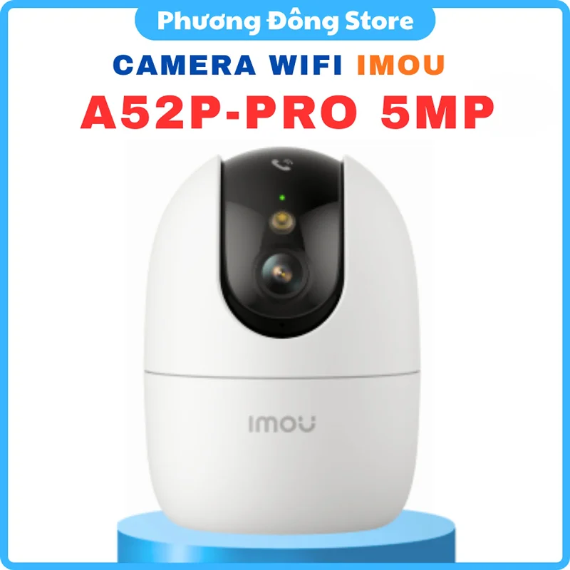 CAMERA IP WIFI TRONG NHÀ IMOU A52P-PRO 3K 5MP - Ban đêm có màu, Kết nối wifi băng tần kép, phát hiện người, vật nuôi