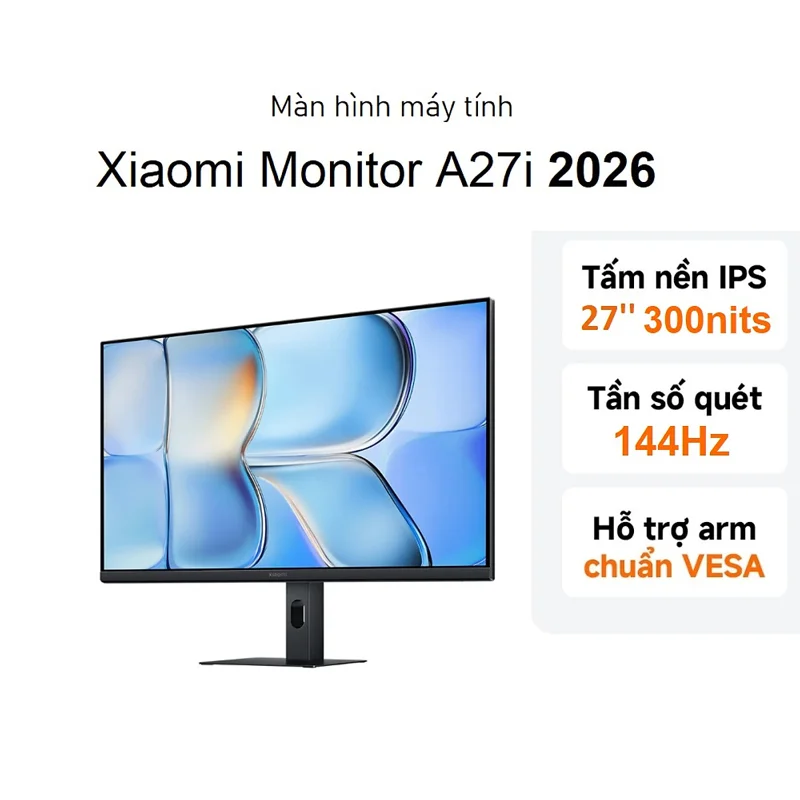 Màn hình Xiaomi A27i 2026 27inch FHD/ 144Hz/ 6ms/ IPS (ELA6410EU) - Hàng Chính Hãng