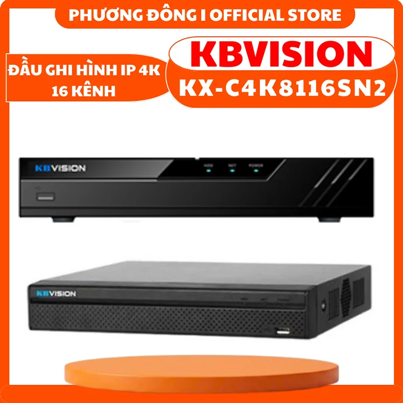 ĐẦU GHI HÌNH IP KBVISION KX-C4K8108SN2 8 KÊNH I KX-C4K8116SN2 16 KÊNH - HỖ TRỢ ĐẾN 8MP, CHUẨN HÌNH ẢNH, CHUẨN ONVIF