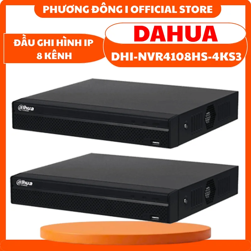 ĐẦU GHI HÌNH IP DAHUA DHI-NVR4108HS-4KS3-VN 8 KÊNH - HỖ TRỢ ĐẾN 12MP, HỖ TRỢ Ổ CỨNG, HỖ TRỢ SMD, CHUẨN TƯƠNG THÍCH ONVIF