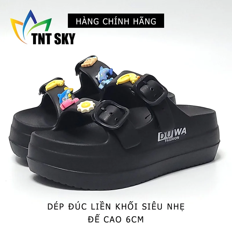 Dép Nữ Đúc Liền Khối Siêu Nhẹ Đế Cao 6CM - Hàng Chính Hãng - TK5212