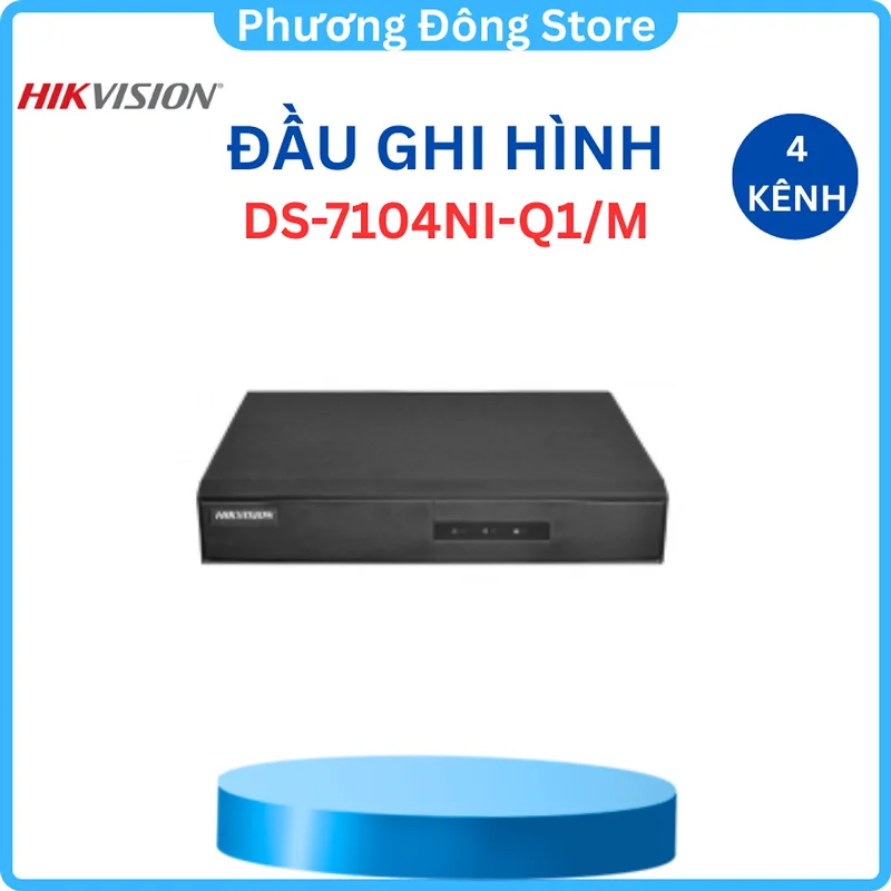 ĐẦU GHI Hình Camera IP 4 KÊNH HIKVISION DS-7104NI-Q1/M 4MP 2K HDMI, VGA, HIK-CONNECT - Hàng Chính Hãng