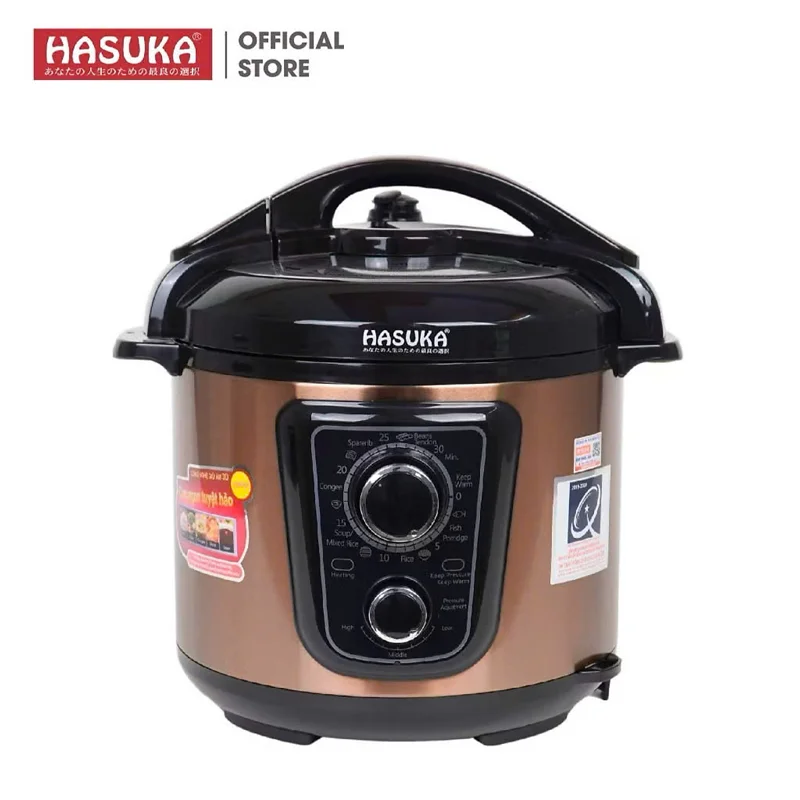 NỒI ÁP SUẤT ĐIỆN ĐA NĂNG HASUKA  HSK985- 6 lít-HÀNG CHÍNH HÃNG