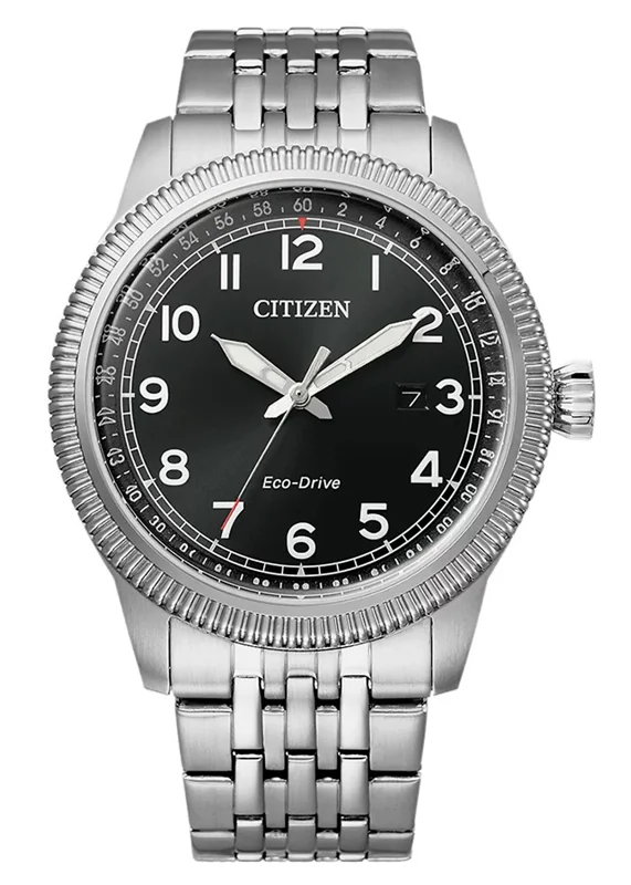 Đồng Hồ Nam Citizen Eco-Drive Dây Thép Không Gỉ BM7480-81E - Mặt Đen (42.5mm)