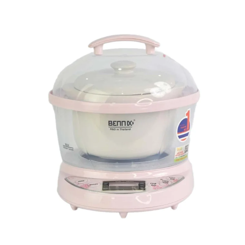 Nồi nấu chậm, chưng yến đa năng 0.7L Bennix BN-07SLC chuẩn Thái Lan - Hàng chính hãng