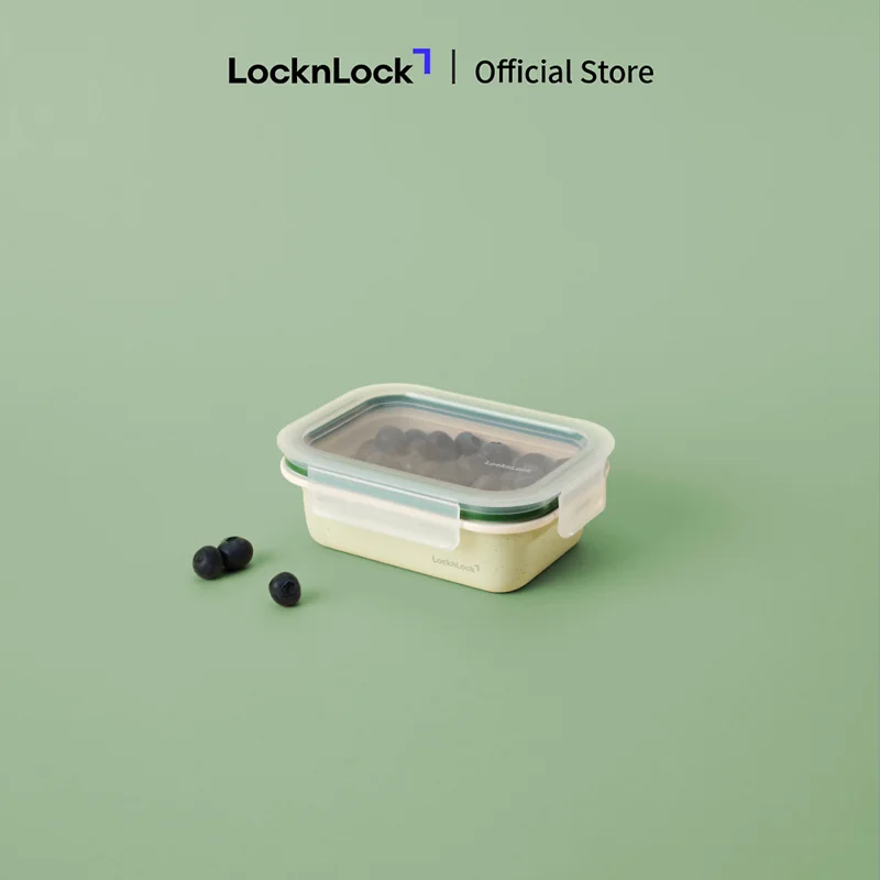 Hộp đựng thực phẩm Inox phủ sứ LocknLock LST750 LST751 chống tia lửa điện dùng được lò vi sóng, chính hãng - JoyMall