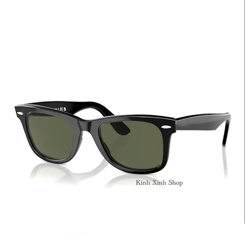 (Hàng cao cấp) Kính râm Wayfarer Mắt thủy tinh gọng Acetate Fullbox phụ kiện