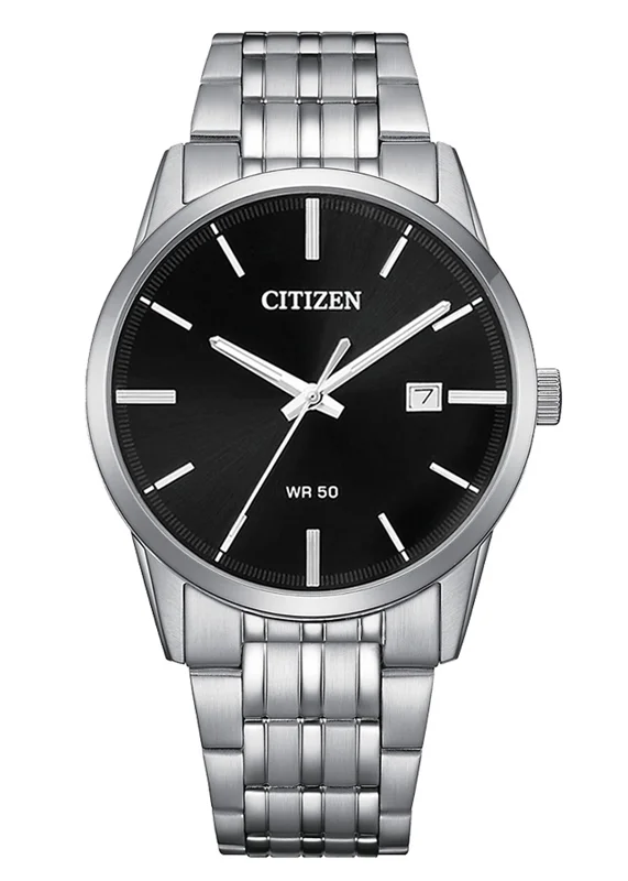 Đồng Hồ Nam Citizen Pin-Quartz Dây Thép Không Gỉ BI5000-52E - Mặt Đen (39mm)
