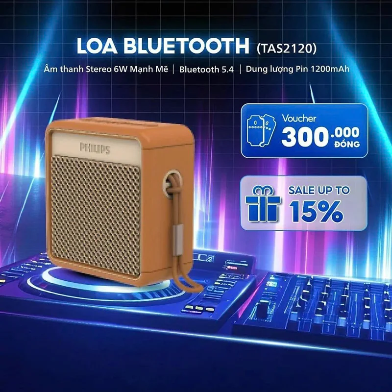 LOA KHÔNG DÂY P.HILIPS TAS2120OR/70 Hàng chính hãng