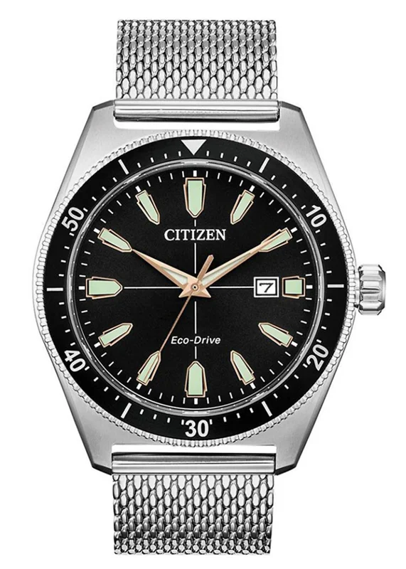 Đồng Hồ Nam Citizen Eco-Drive Dây Thép Không Gỉ AW1590-55E - Mặt Đen (43mm)