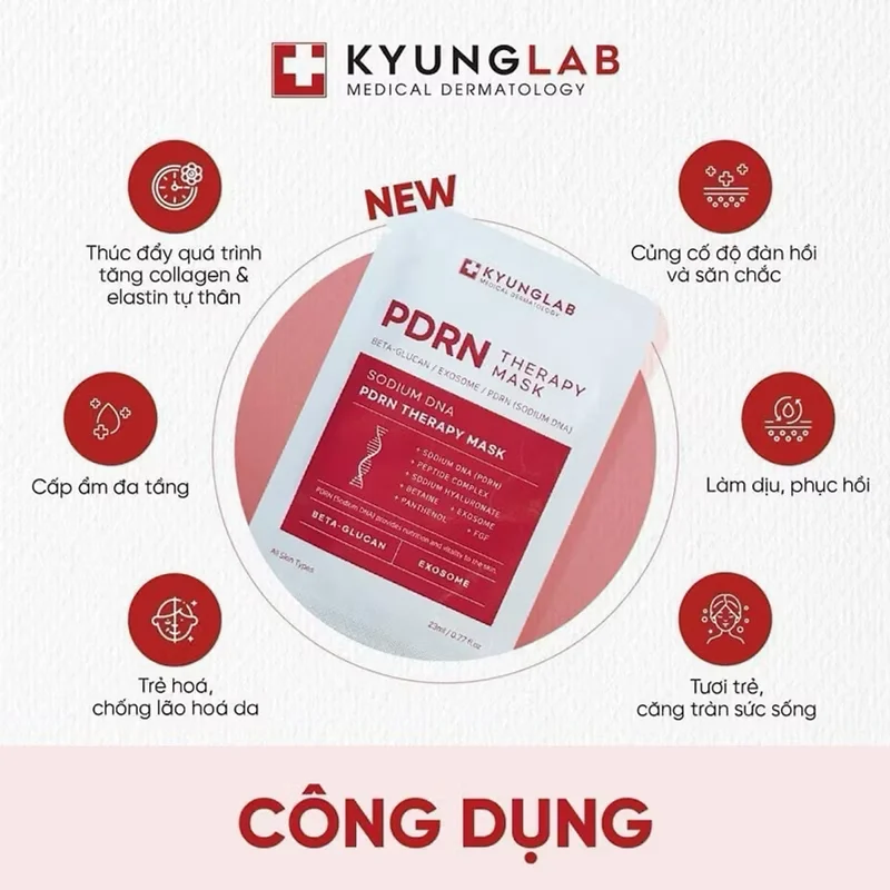 Combo 10 miếng mặt nạ KyungLab PDRN therapy Mask (23ml/miếng) - hạn 2029 Hàn Quốc