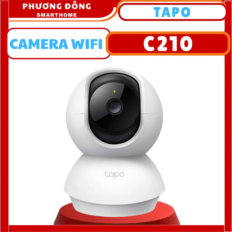 CAMERA WIFI TRONG NHÀ TAPO C210 3MP - Xoay 360 Độ, Đàm thoại hai chiều, Chế độ Riêng tư tùy chỉnh, Phát hiện chuyển động - HÀNG CHÍNH HÃNG