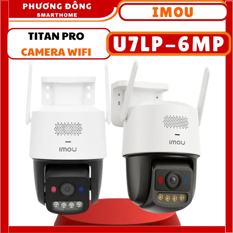 Camera Wifi IMOU Ngoài Trời Titan Pro IPC-U7LP-6V0NE 6M 3K+ Quay 360°, Full Color,Tích Hợp Nguồn và Poe - HÀNG CHÍNH HÃNG